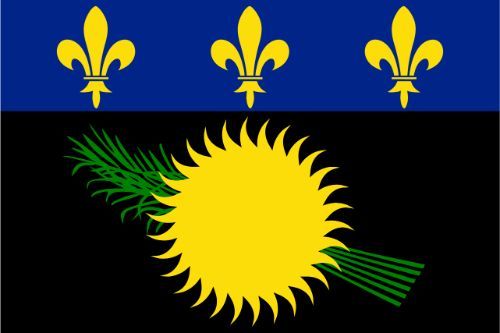 Guadeloupe Flag Sticker