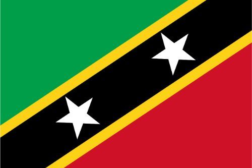 Saint Kitts and Nevis Flag Sticker