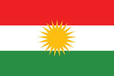 Kurdistan flag sticker