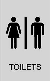 Toilet Door Sticker