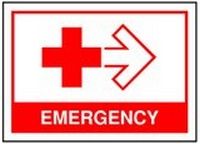 Medical emergency right Safety Sticker