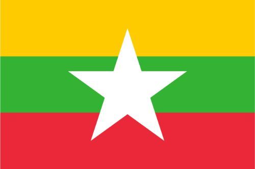 Myanmar Flag Sticker