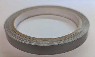 10m of silver 10mm tape