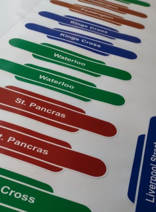 Rail Totem Name Plates
