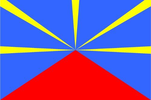 Reunion Flag Sticker