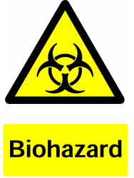 Warning Biohazard Safety Sticker
