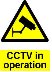 Warning CCTV Safety Sticker
