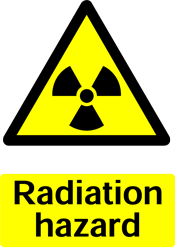 Warning Radiation Safety Sticker