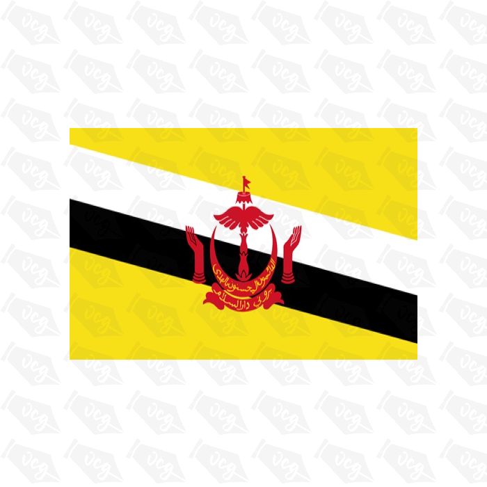 Brunei flag sticker 