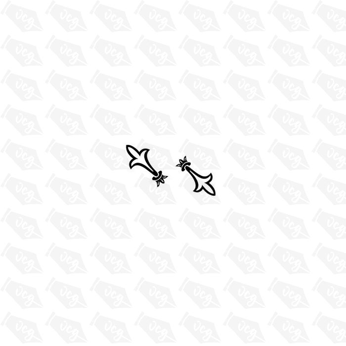 Coach Line Corners - Design Self Adhesive Sticker 2 (Pair)