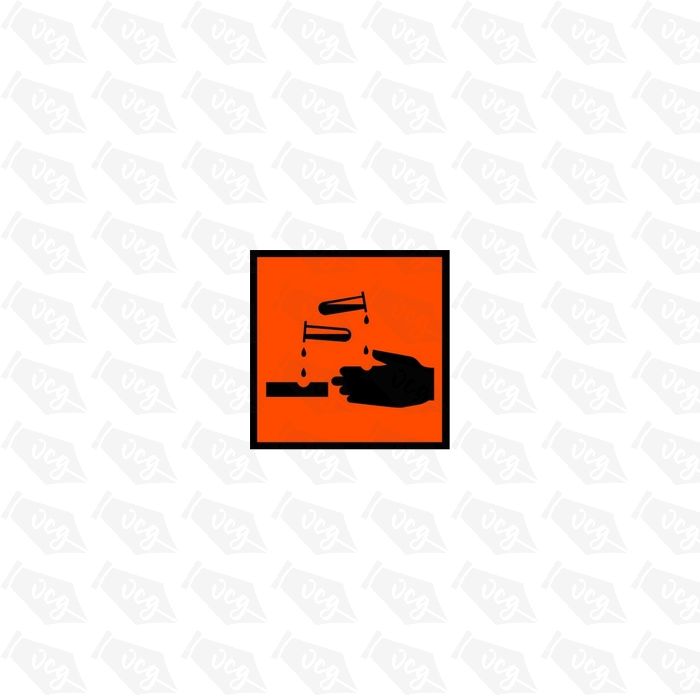 Corrosive 1 Safety Sticker