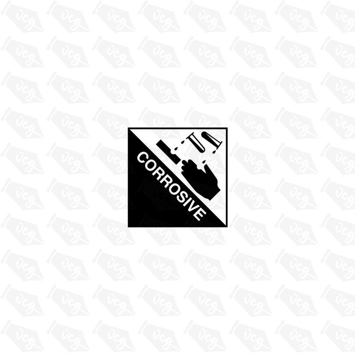 Corrosive 2 Safety Sticker