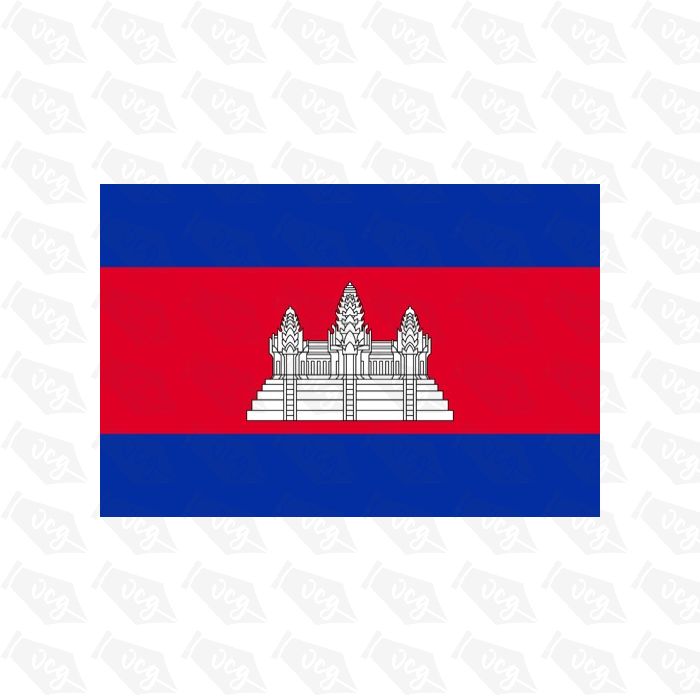 Cambodia flag sticker 