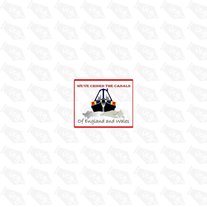Cruised Canals Narrowboat Sticker