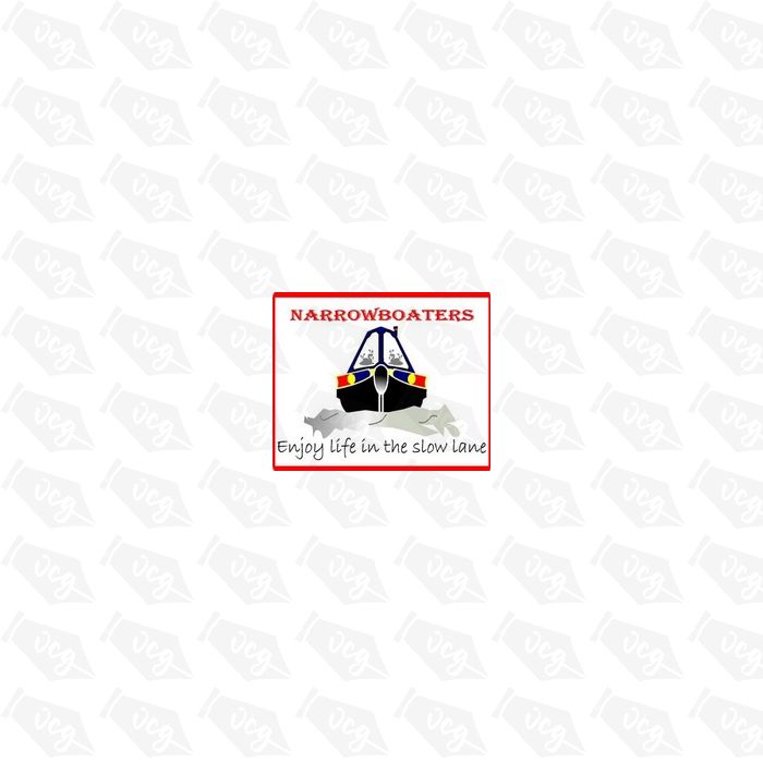 Slow Lane Narrowboat Sticker