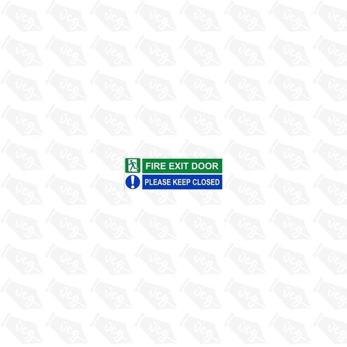 Fire Exit Door Sticker