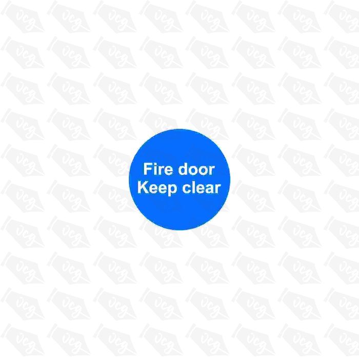 Fire Door keep Clear sticker - Pack of 5