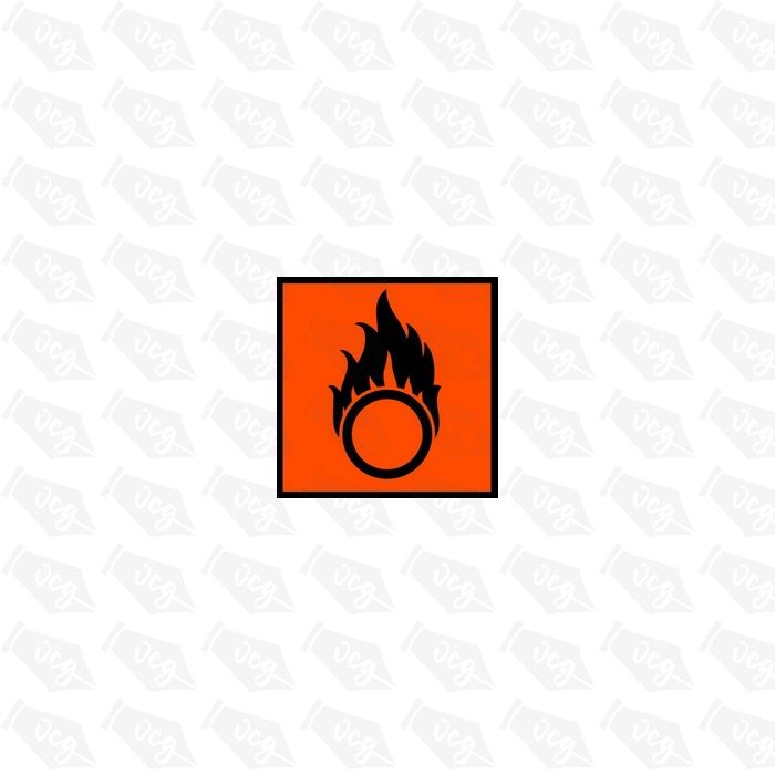 Fire Flames 2 Safety Sticker