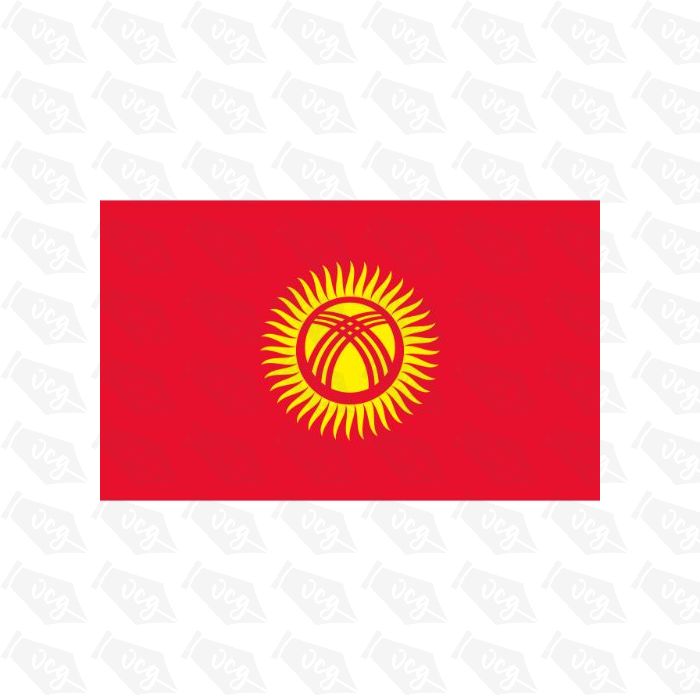 Kyrgyzstan Flag Sticker