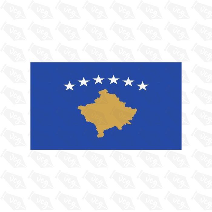 Kosovo Country Flag Sticker