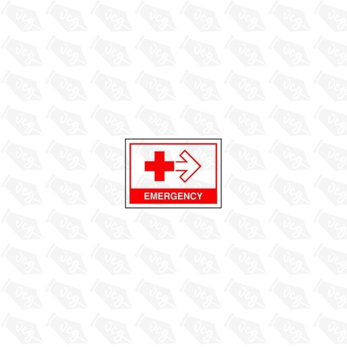 Medical emergency right Safety Sticker