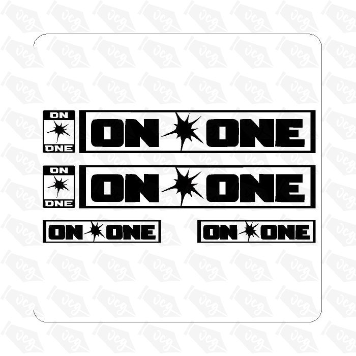 ON ONE SINGLE COLOUR BICYCLE STICKER SET