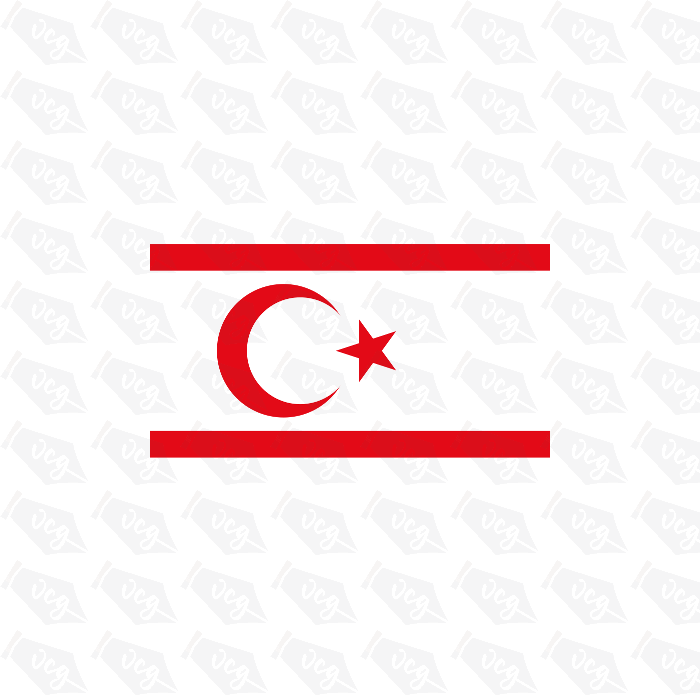 Republic of Northern Cyprus flag sticker