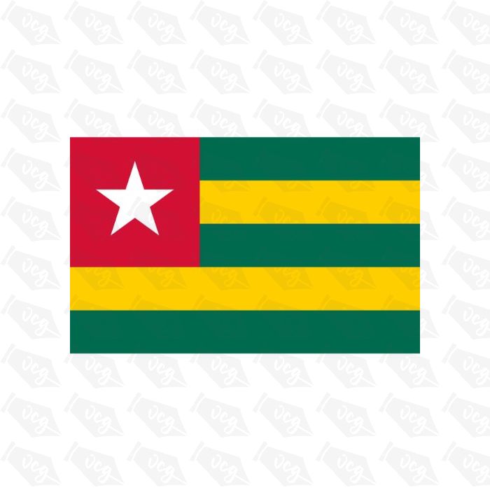 Togo Flag Sticker