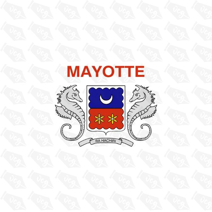 Mayotte Flag Sticker