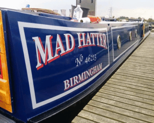 Narrowboat Name Stickers