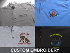 CUSTOM EMBROIDERY BY VINYL CUT GRAPHICS