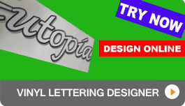 Vinyl lettering designer