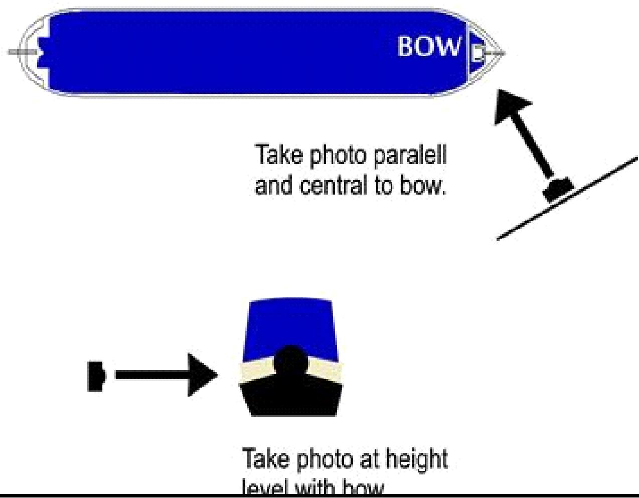 How to take a picture of boat bow